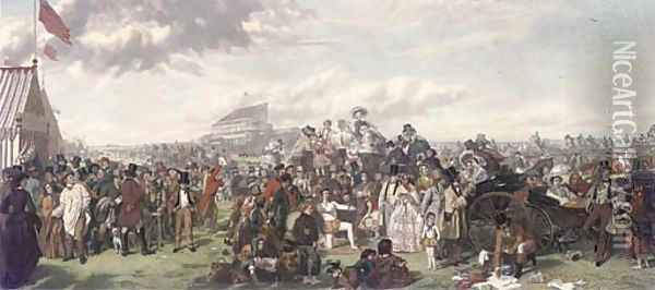 The Derby Day, by Auguste Blanchard Oil Painting - William Powell Frith