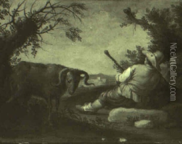 Scena Pastorale Oil Painting - Pietro Giacomo Palmieri