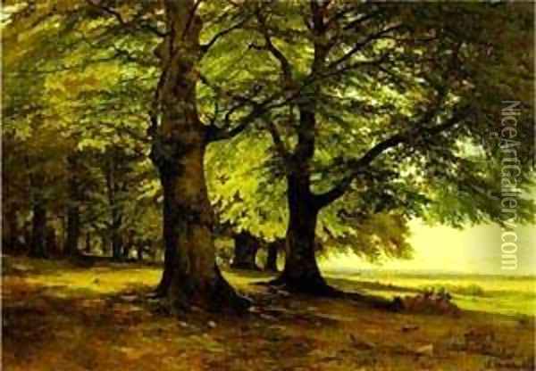 The Teutoburg Forest 1865 Oil Painting - Ivan Shishkin