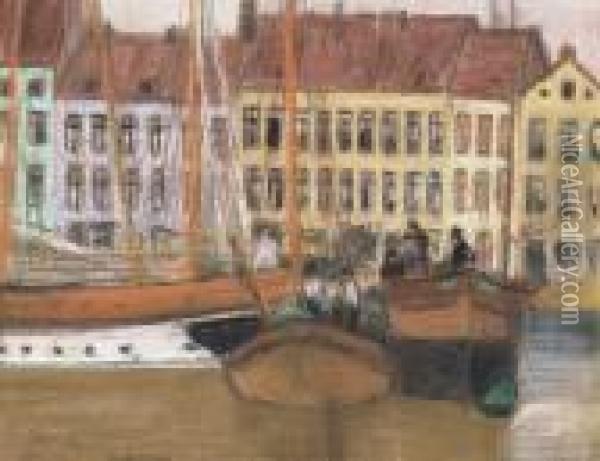 Harbour In Fiume, 1903-1904 Oil Painting - Jozsef Rippl-Ronai