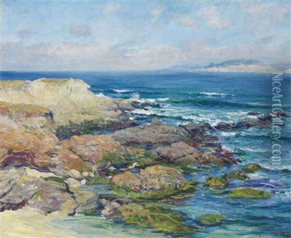 Martin's Point, Carmel Oil Painting - Guy Rose
