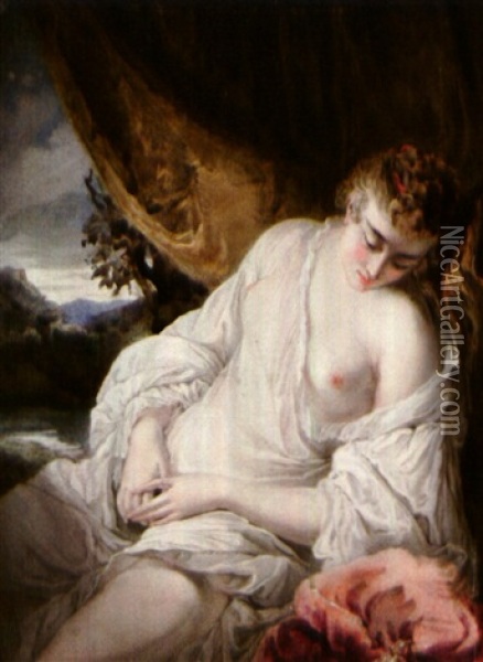 La Jeune Femme Endormie Oil Painting - Hugh William Barclay
