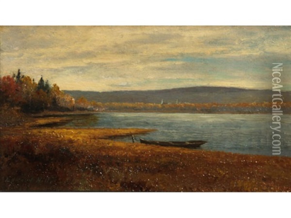 Lake View Oil Painting - Edward Hill