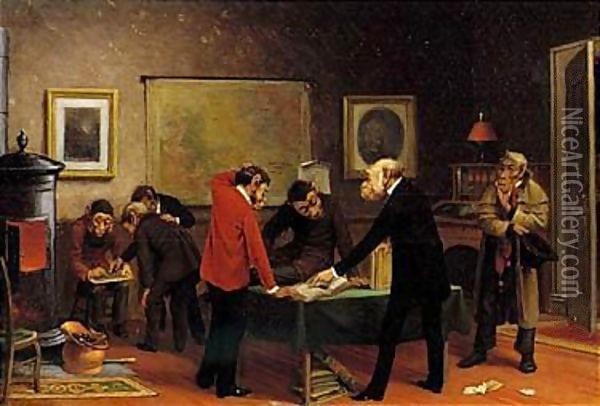Scientists at work Oil Painting - William Holbrook Beard