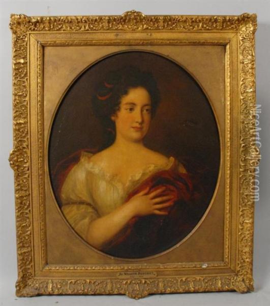 Portrait Of Madam De Meintenon Oil Painting - Sir William Beechey