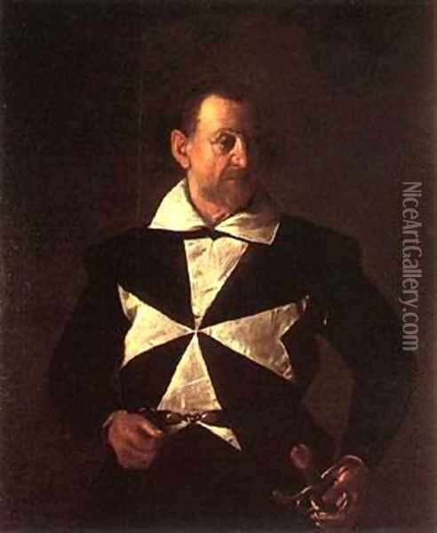Portrait of Alof de Wignacourt2 Oil Painting - Michelangelo Merisi Da Caravaggio