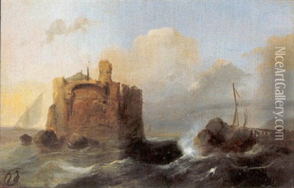 Fort Te Alexandrie - Egypte Oil Painting - Jacob Jacobs