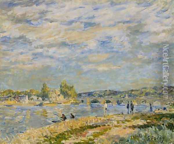 Bridge at Serves Oil Painting - Alfred Sisley