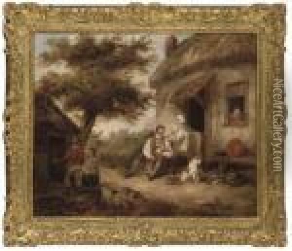 The Happy Family Oil Painting - George Morland