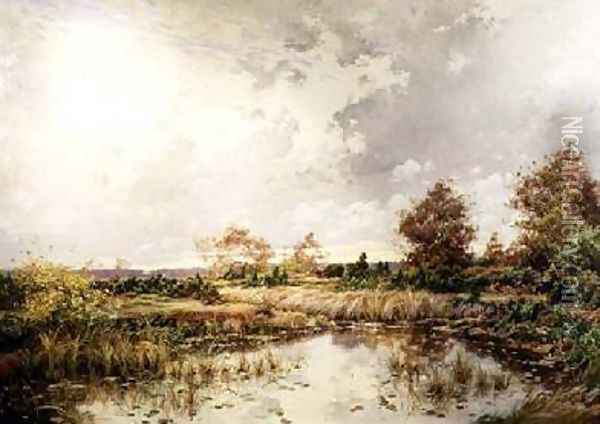 The Lake Oil Painting - Alphonse Henri Mazard