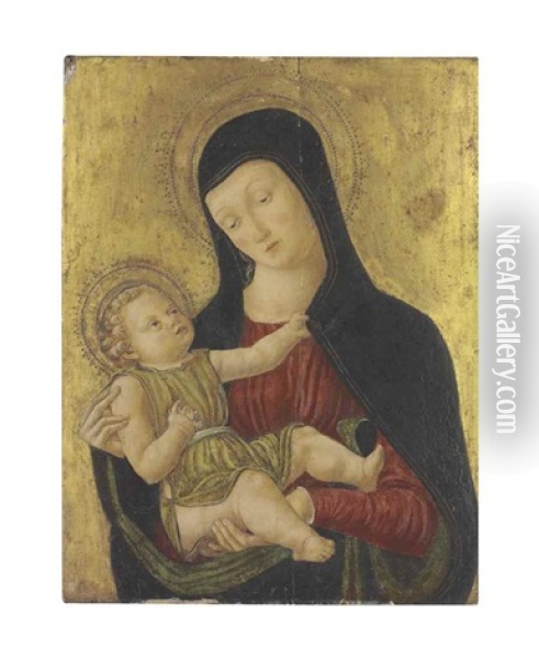 The Madonna And Child Oil Painting - Bartolommeo Vivarini