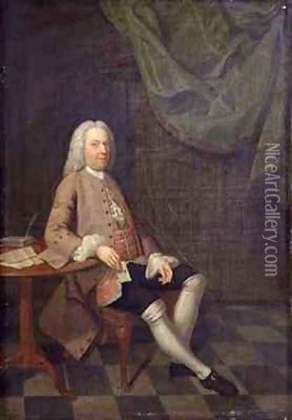 Portrait of John Orlebar Oil Painting - Arthur Devis
