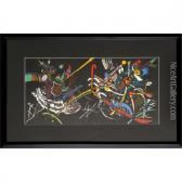 From Derriere Le Mirroir Oil Painting - Wassily Kandinsky