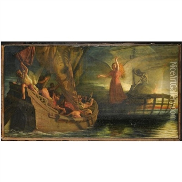 Rime Of The Ancient Mariner Oil Painting - Joseph Severn