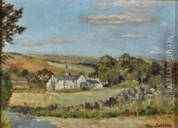 The Old Watermill At Moniaive Oil Painting - Isa Thompson