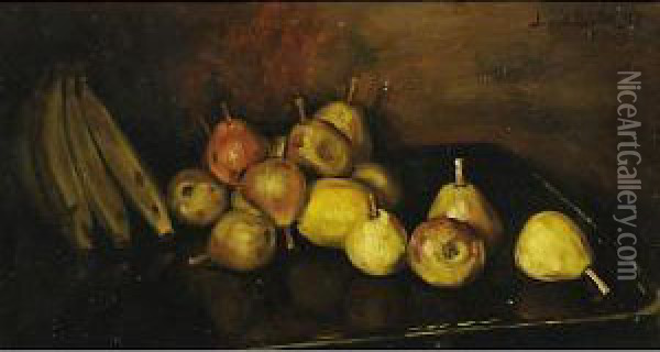Natura Morta Con Frutta Oil Painting - Jan Van Der Linde