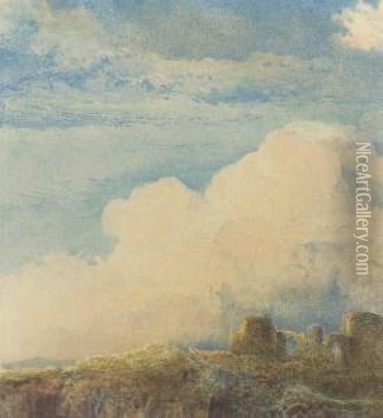 Castle Ruins Oil Painting - Alfred William Hunt
