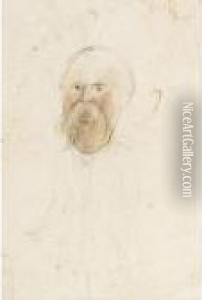 Caricature Of Algernon Charles Swinburne Oil Painting - William Rothenstein