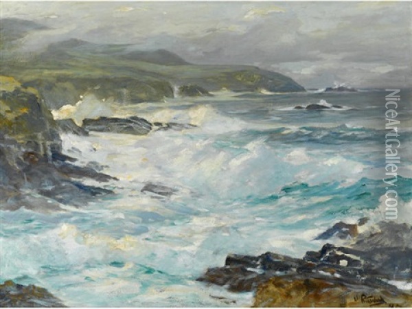 Carmel Coast Range Oil Painting - William Ritschel