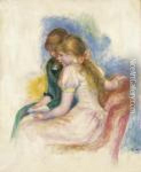 La Lecture Oil Painting - Pierre Auguste Renoir