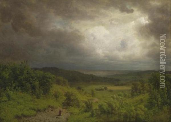 Storm Ahead Oil Painting - Alexander Helwig Wyant