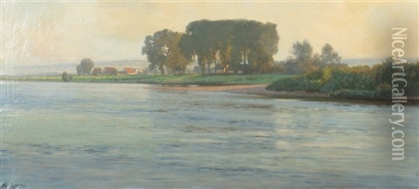 Rheinlandschaft Oil Painting - Max Wilhelm Roman