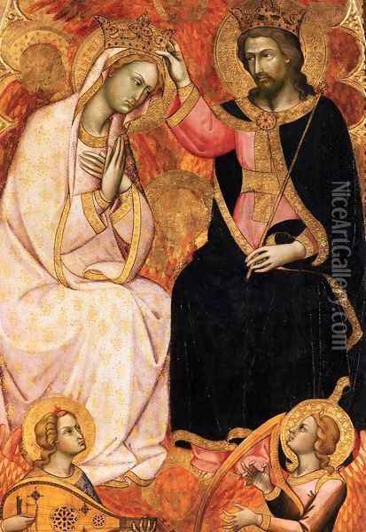 Coronation of the Virgin Oil Painting - Andrea Di Bartolo