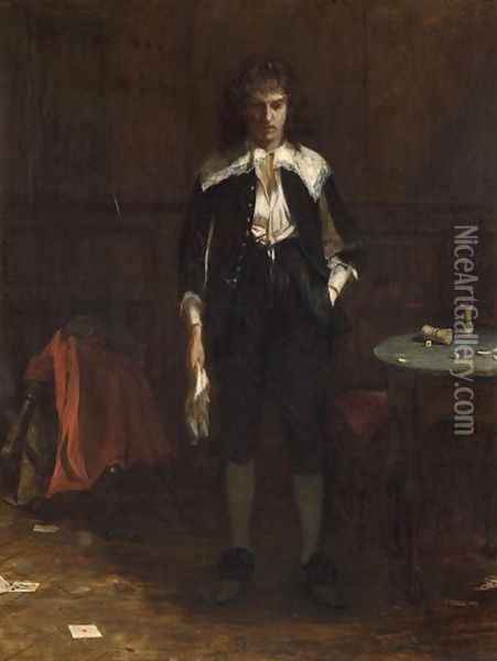 Cleaned Out, 1868 Oil Painting - John Pettie
