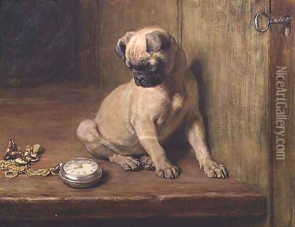 Tick-Tack, 1881 Oil Painting - Briton Riviere