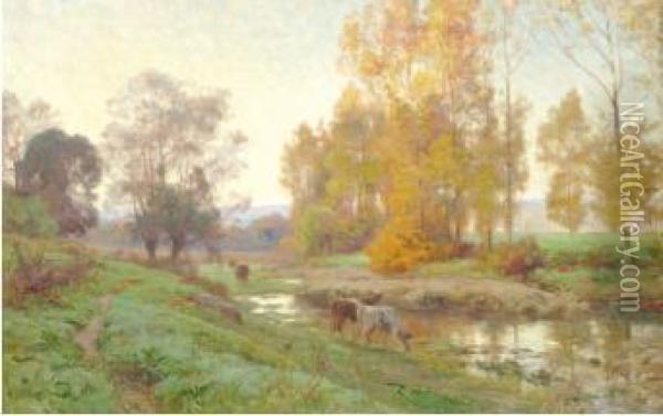 Soir D'automne Oil Painting - Emile Isembart