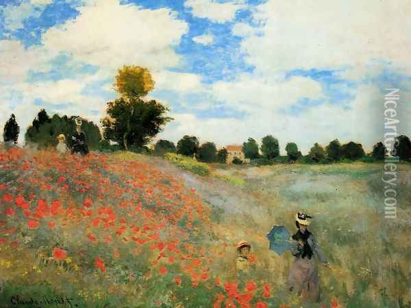Poppies At Argenteuil Oil Painting - Claude Oscar Monet