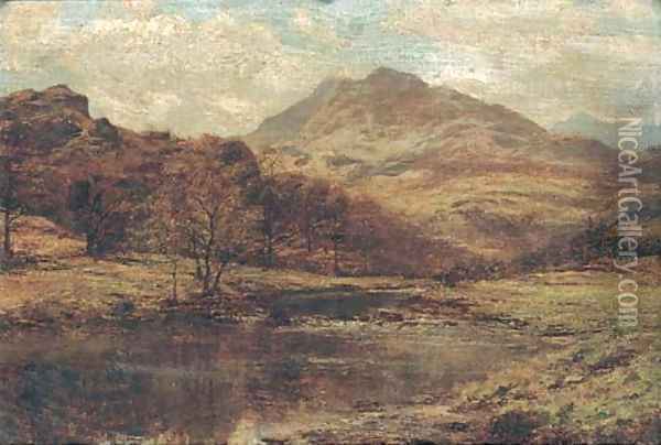 A river from the hills Oil Painting - Benjamin Williams Leader