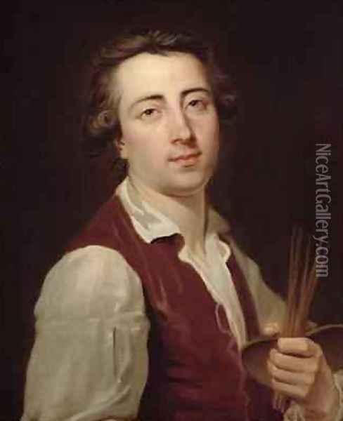 Self Portrait 1775-80 Oil Painting - Johann August the Younger Nahl
