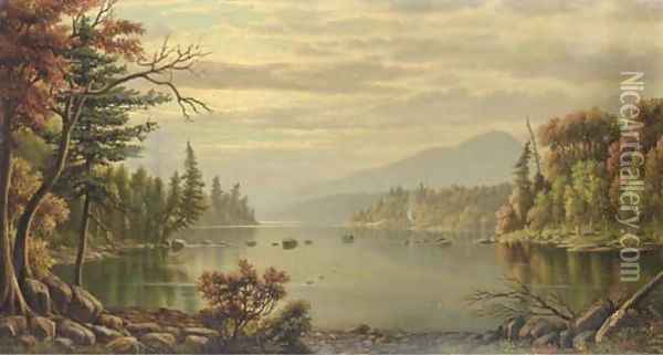Raquette Lake 2 Oil Painting - Levi Wells Prentice