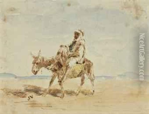 Le Bedouin Oil Painting - Jules Jacques Veyrassat