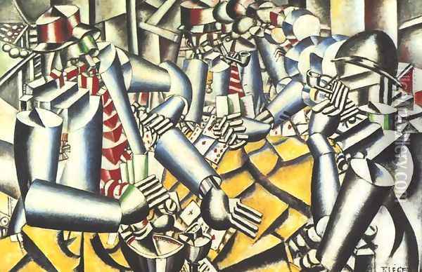 Card Players Oil Painting - Fernand Leger