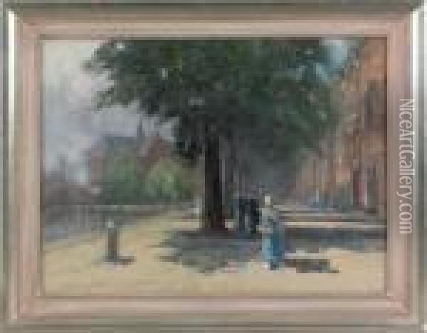 Street Scene Oil Painting - Francis Hopkinson Smith