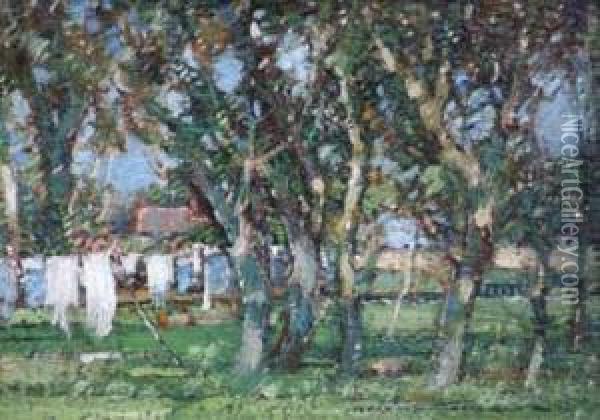 Woodland Scene Oil Painting - Kershaw Schofield