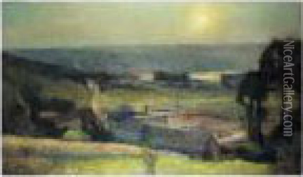 Issy-les-moulineaux Oil Painting - Albert Lebourg