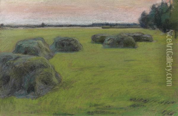 A Field In Springtime Oil Painting - Maria Vasil'Evna Jakuncikova