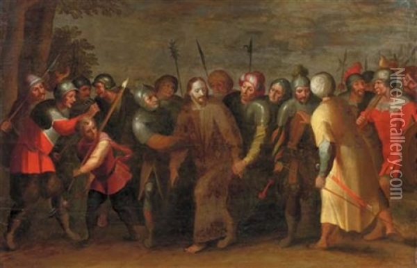 The Capture Of Christ Oil Painting - Hans Jordaens the Elder