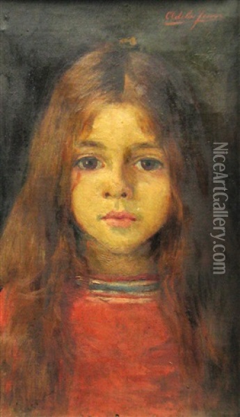 Girl Portrait Oil Painting - Adela Jean