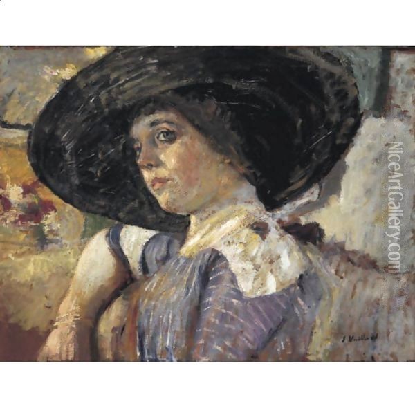 La Femme Au Chapeau Oil Painting - Jean-Edouard Vuillard