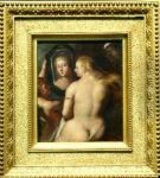Venus At Her Toilet Oil Painting - Peter Paul Rubens