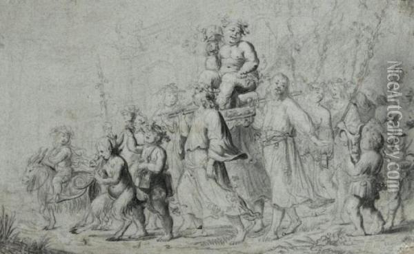 Le Cortege De Bacchus Oil Painting - Pieter de Grebber
