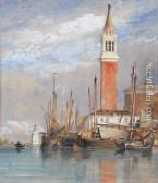 San Giorgio Island With The Church Oil Painting - Edward William Cooke