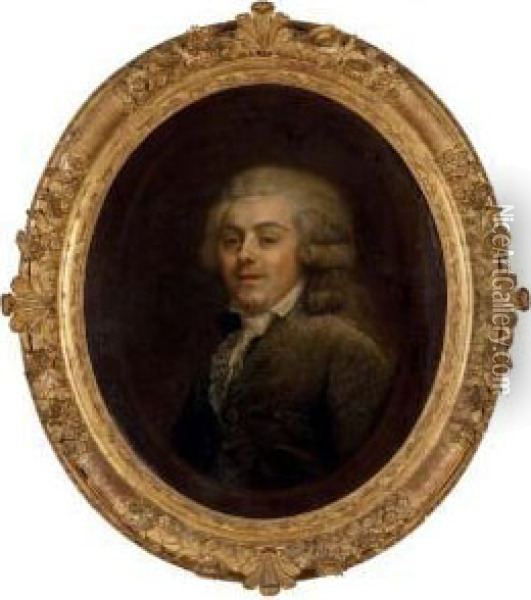 Portrait De Monsieur De Fonbrunes Oil Painting - Henri Pierre Danloux
