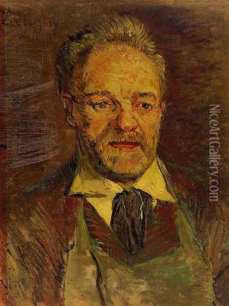 Portrait of Pere Tanguy Oil Painting - Vincent Van Gogh