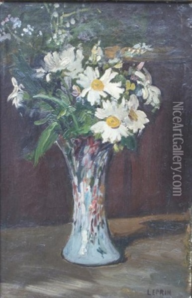 Bouquet De Fleurs Oil Painting - Marcel Francois Leprin