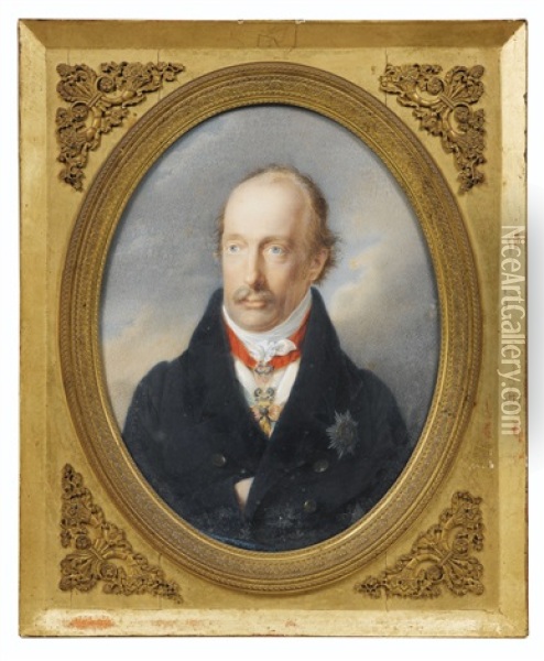 Joseph, Archiduc D'autriche, Palatin De Hongrie (1776-1847), Vers 1823 Oil Painting - Friedrich Johann Gottlieb (Franz) Lieder